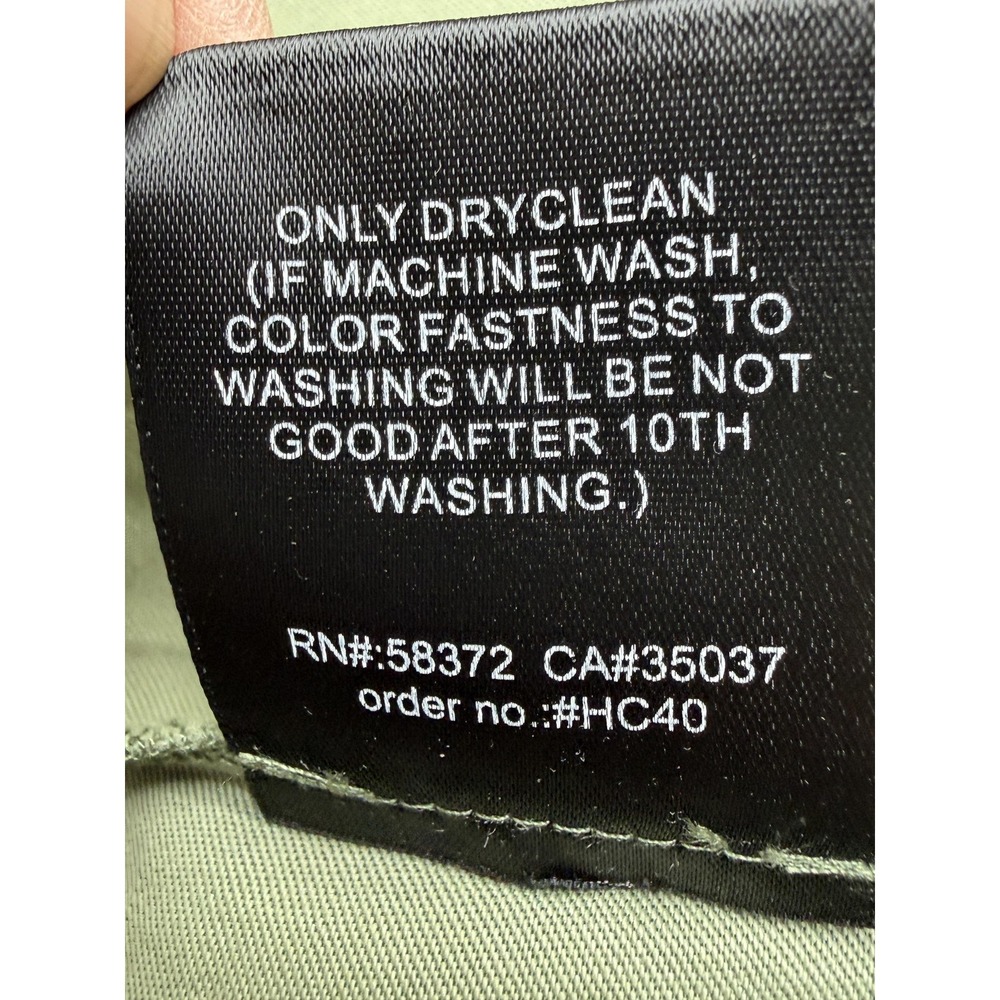 THE PEOPLE'S Womens‎ M Olive Green Maxi Shift Dress Drawstring Waist 3/4 Sleeve - Picture 13 of 14